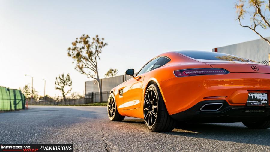  Mercedes-AMG GT S Gloss Orange by Impressive Wrap 2018 года  (фото 3 из 6)